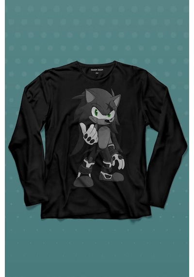 Sonic Boom Hedgehog Uzun Kollu Tişört Baskılı T-shirt 001