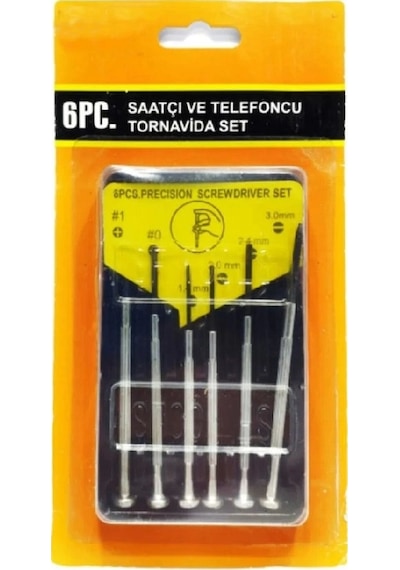 Saatçi Tornavida Seti - 6 Parça