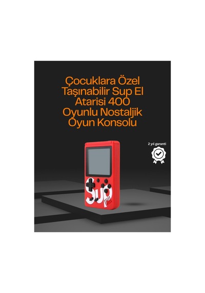 3 İnç Ekranlı Klasik Oyunlu El Konsolu Çok renkli