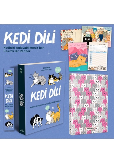 Kedi Dili - Kedinizi Anlayabilmeniz İc İn Resimli Bir Rehber - Lili Chin - Kartpostal - Ayrac - As I Kartı Ve S İrin Kulaklar Planlama Defteri Sku: Zeusstk966a5d56e5