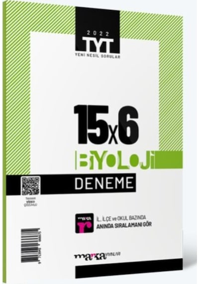 TYT Biyoloji 15x6 Deneme -  Marka Yayınları