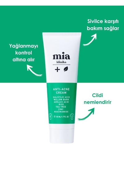 Mia Klinika Yağlı Ciltler İçin Bariyer Güçlendirici Bakım Kremi 50 ML
