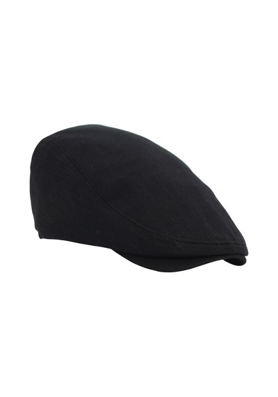 Şapkadan Siyah Kasket Pamuklu London Flat Cap Şapka 45645dr56675