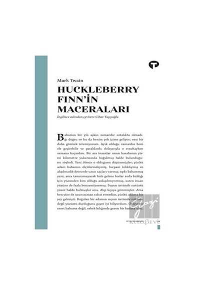 Huckleberry Finn'in Maceraları - Mark Twain - Turkuvaz Kitap
