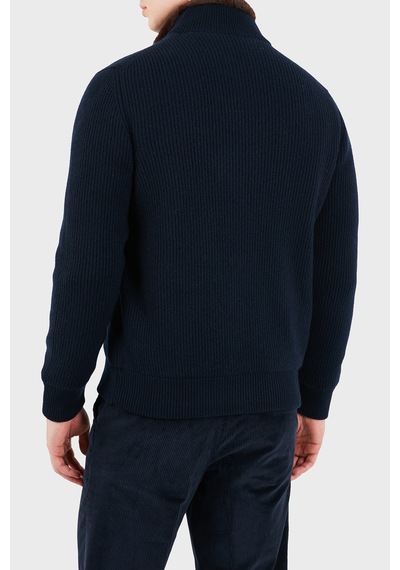 Gran Sasso Regular Fit Fermuarlı Dik Yaka Fitilli Triko Ceket Erkek Ceket 23146 15581 598 Lacivert Gran Sasso Regular Fit Fermuarlı Dik Yaka Fitilli Triko Ceket Erkek Ceket 23146 15581 598 Lacivert