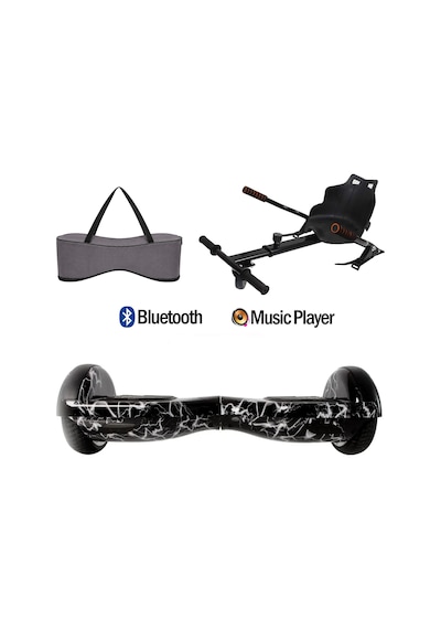 Citymate Elektrikli Kaykay Hoverboard Akıllı Denge 6.5 Inch + Hoverkart + Çanta Extrem79 Paket D02