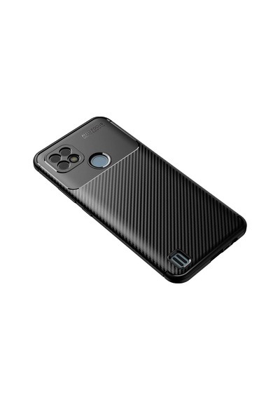 Uryport Realme C21 Kılıf Auto Focus Karbon Kapak - Siyah