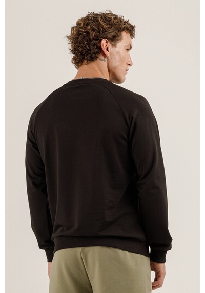 Airlife Saturn Ur7 Pro I Sıfır Yaka Erkek Sweatshirt Siyah