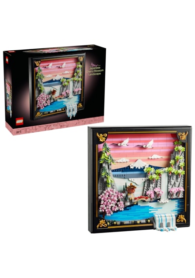 LEGO® Art Japon Kiraz Çiçeği Manzarası 31218 – Yetişkinler için Ayarlanabilir 3 Boyutlu Şelale İçeren Model Yapım Seti(1892 Parça)