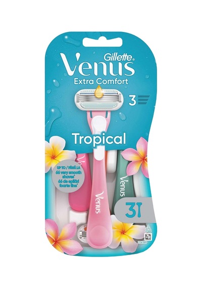 Lexroo Venus Extra Comfort Tropical Kullan At Tıraş Bıçağı, 3 Li Paket
