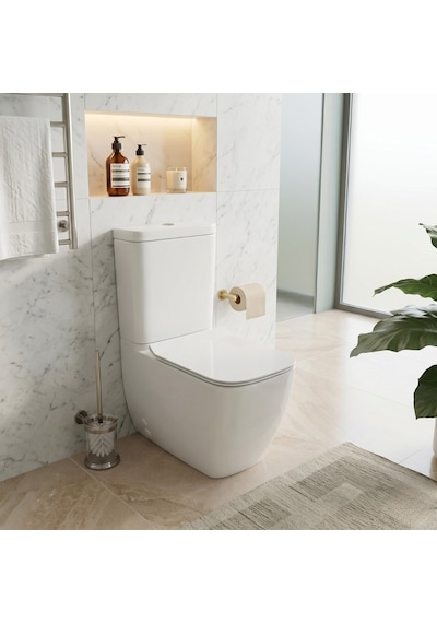 VitrA S25 Smooth Flush Kanalsız Beyaz Duvara Tam Dayalı Klozet Rezervuar Seti 9892b003-7201 Beyaz