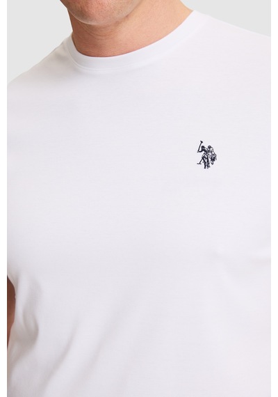 U.s. Polo Assn. Erkek Beyaz Tişört Basic 50324944-vr013