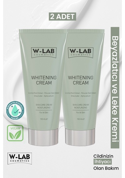 W-Lab Cosmetics Beyazlatıcı Krem 2 Li Paket