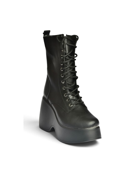 Fox Shoes Z973973209 Siyah Dolgu Tabanlı Kadın Postal Bot