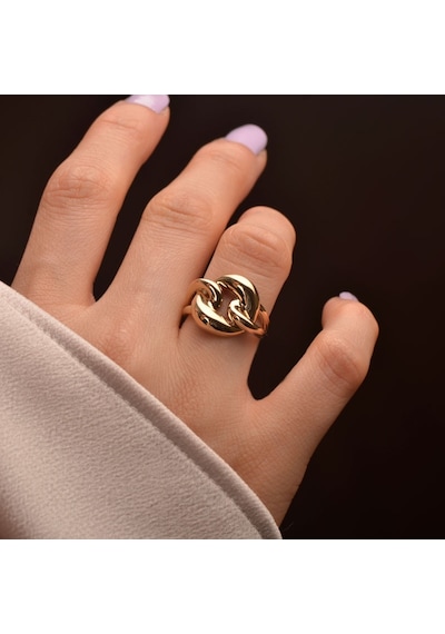 Sade Altın Halka Gurmet Yüzük 14k