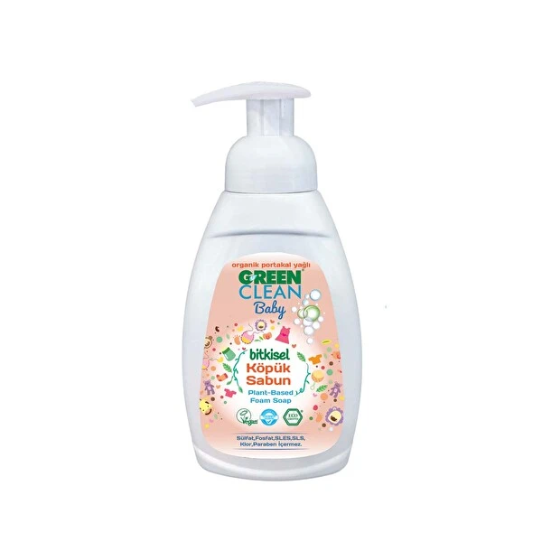 Green Clean Baby Bitkisel Köpük Sabun 450 Ml