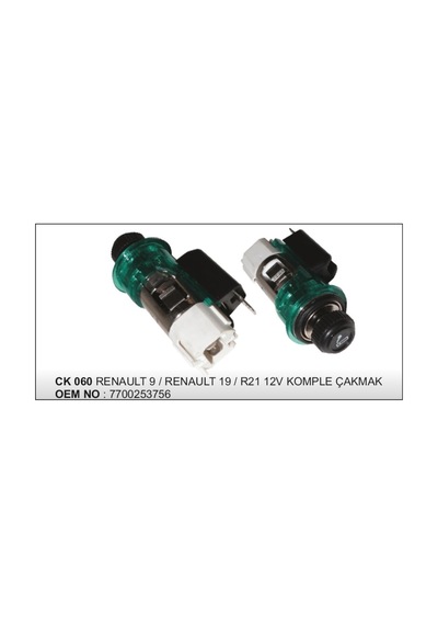 Cakmak Komple 12V Renault R4 R19 R21 504630225
