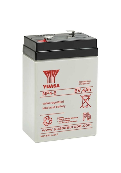 Yuasa Np 4-6 6v 4ah Bakımsız Kuru Akü -