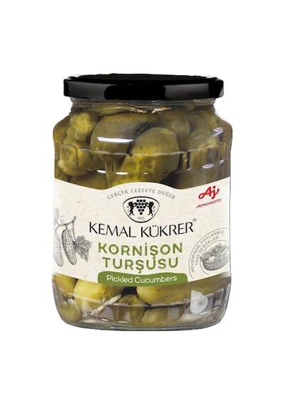 Kornişon Turşu No:2 Cam Kavanoz 680 Gr 12 Izgara