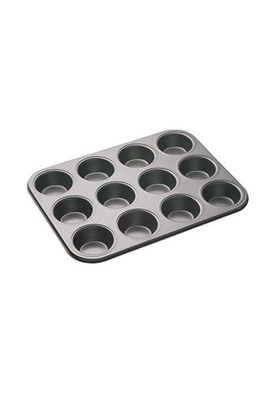 Teflon Kek Kalıbı Muffin 12 Li Metalik