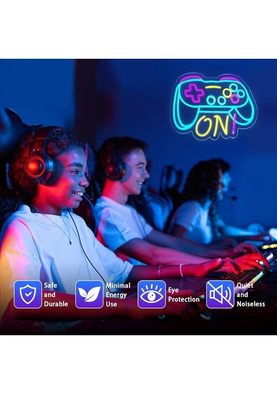Gamer Neon Tabela Erkek Çocuk Oyun Odası Yatak Odası Duvar Dekoru, Genç Çocuklar İçin Hediyeler, Video Oyunu Erkek Diğer