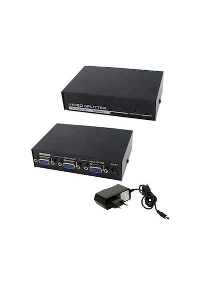 Vga 2 Port Monitör Çoklayıcı 200 Mhz Vga Splitter