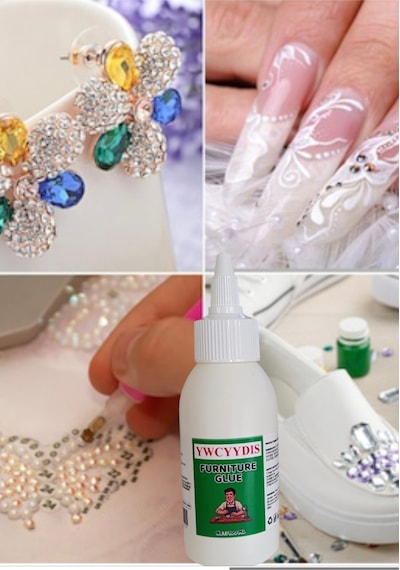 Yıwu El Sanatları, Porselen, Cam, Takı Ve Daha Fazlası İçin Şeffaf Reçine Katkılı Yapıştırıcı 100 Ml