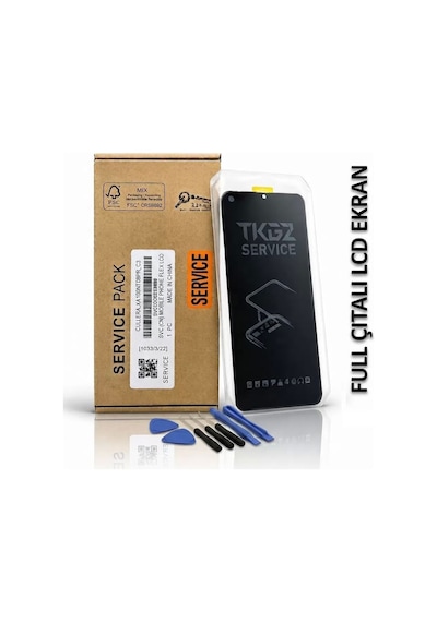 Tkgz - Tecno Pova 4 İle Uyumlu Lcd Ekran Dokunmatik Servıce Pack Lcd Full Çıtalı + Tamir Kiti