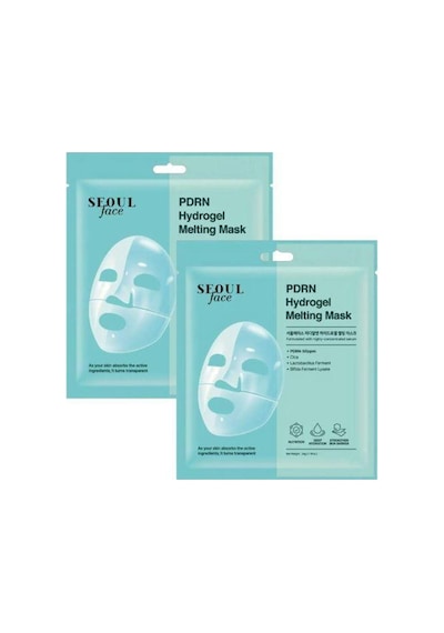 Dermal Seoul Face Pdrn Hydrojel Eriyen Maske Nemlendirici Cilt Onarıcı Şeffaf Jel Maske 34 Gr 2 Adet