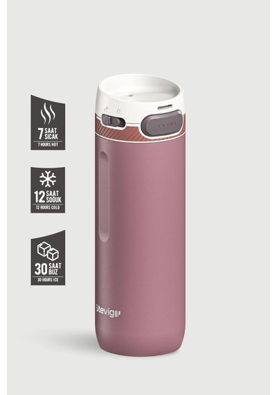 Stevig 4 Action Trigger-control Çelik Termos 500 Ml Twilight Mauve St-230 Gülkurusu