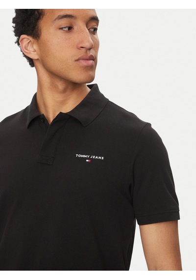 Tommy Hilfiger Tommy Hılfıger Erkek T-shırt Dm0dm20914-bds Siyah