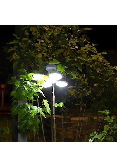 Solar Güneş Enerjili Kamp Lambası Katlanabilir Taşınabilir Solar Bahçe Aydınlatma - Kamp Lambası Beyaz