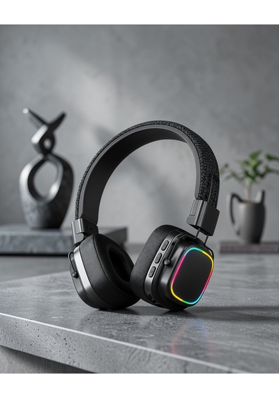 Katlanabilir Renkli Işık Efektli Bluetooth 5.3 Kulaklık Uczzzxy30sodo-7