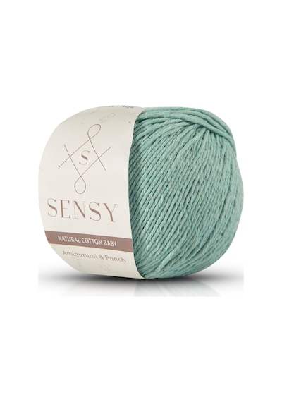 Premium Amigurumi Ipi Punch Panç Baby Soft Cotton 50 Gr Örgü Ip Mint