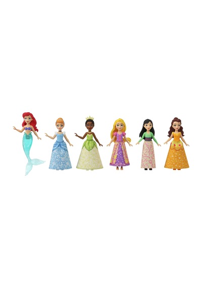 Disney Prenses Bebekleri HLW91 6'lı Set