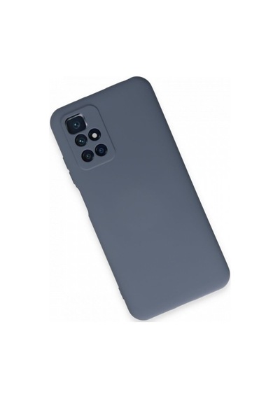 Xiaomi Redmi 10 2022 Kılıf Içi Kadife Renkli Silikon Telefon Kılıfı Col178901-gri