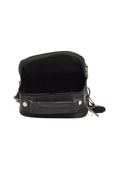 Praff Leather Siyah Hakiki Deri Çok Bölmeli Erkek Portfoy El Çanta Pc-004 Büyük Boy