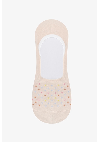 Penti Tiny Dotted 3lü Babet Çorabı Gri - Pembe