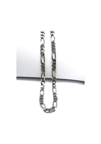 Omar Silver Unisex Figaro 4,4 Mm Gümüş Kolye Zincir
