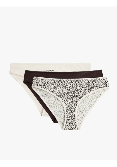 Koton Kurdele Baskılı Rahat Kalıp Leopar Desenli Pamuklu 3'lü Brief Külot Seti Siyah Desenli 6wlk30075mk Siyah Desenli Koton Kurdele Baskılı Rahat Kalıp Leopar Desenli Pamuklu 3'lü Brief Külot Seti Siyah Desenli 6wlk30075mk Siyah Desenli