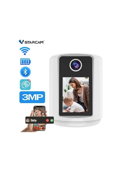 Vstarcam Cv331s 3mp Çift Yönlü Ses Wi-fi Bebek Kamera