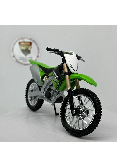 Kawasaki Kx 450f 1:18 Diecast Model Motosiklet Lisanslı Metal Maket Oyuncak