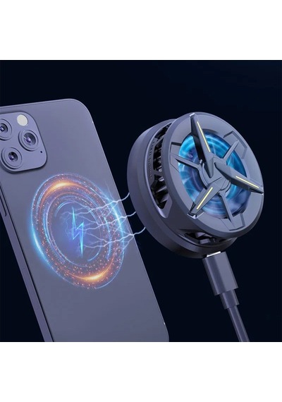 Memo Cx01 Manyetik Cep Telefon Soğutma Fanı Radyatör Soğutucu Siyah