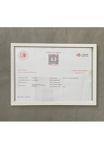 Beyaz Sertifika&diploma Çerçevesi