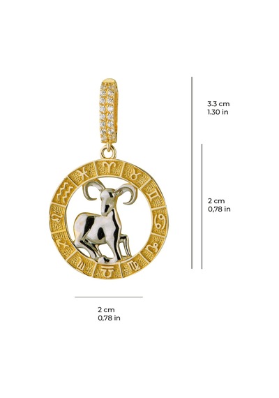 Koç Burç Altın Charm 2,80 Gr-6485