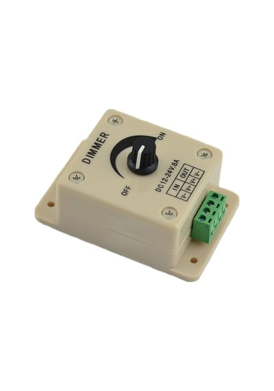 Manuel Led Dimmer 12-24v 8a Ayarlanabilir Parlaklık Kontrol