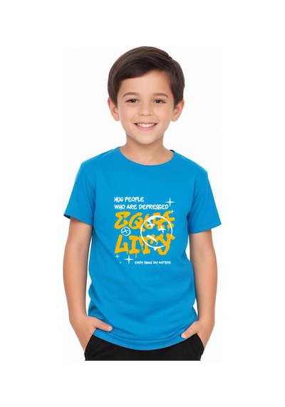 Fyk Kids Erkek Çocuk Hug People Yazili Alt-üst Takim Çok Renkli