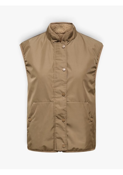 Only Onlsıf Teddy Reversıble Waıstcoat Cc Otw Kadın Kahverengi Yelek - 15373866