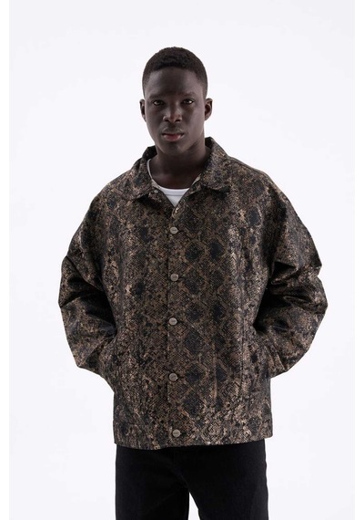 Oversize Jacket Kahverengi