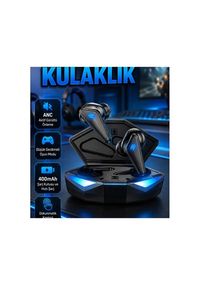 Bluetooth 5.0 Kablosuz Kulaklık Anc, Dokunmatik Kontrol Ve Düşük Gecikme 00